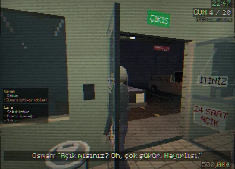 Dükkana giren iki müşteri